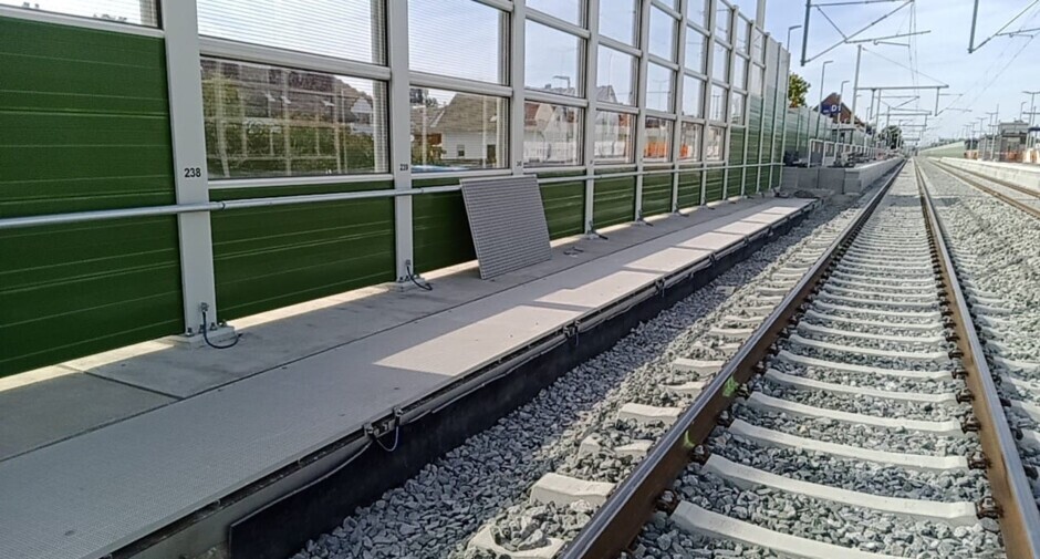 In Hirschaid fanden Arbeiten an den Lärmschutzwänden statt.